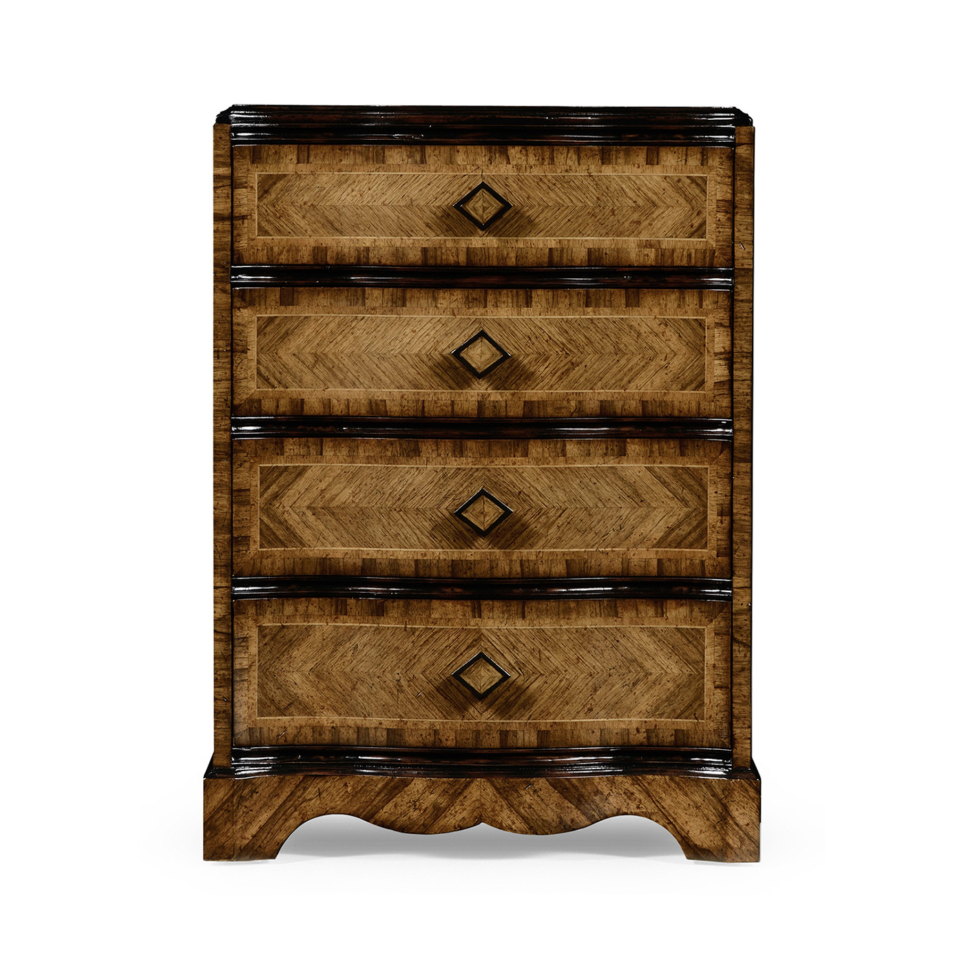 Small chest with decorative argentinian walnut veneer