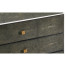 Anthracite Faux Shagreen & Gilded High Chest of Drawers