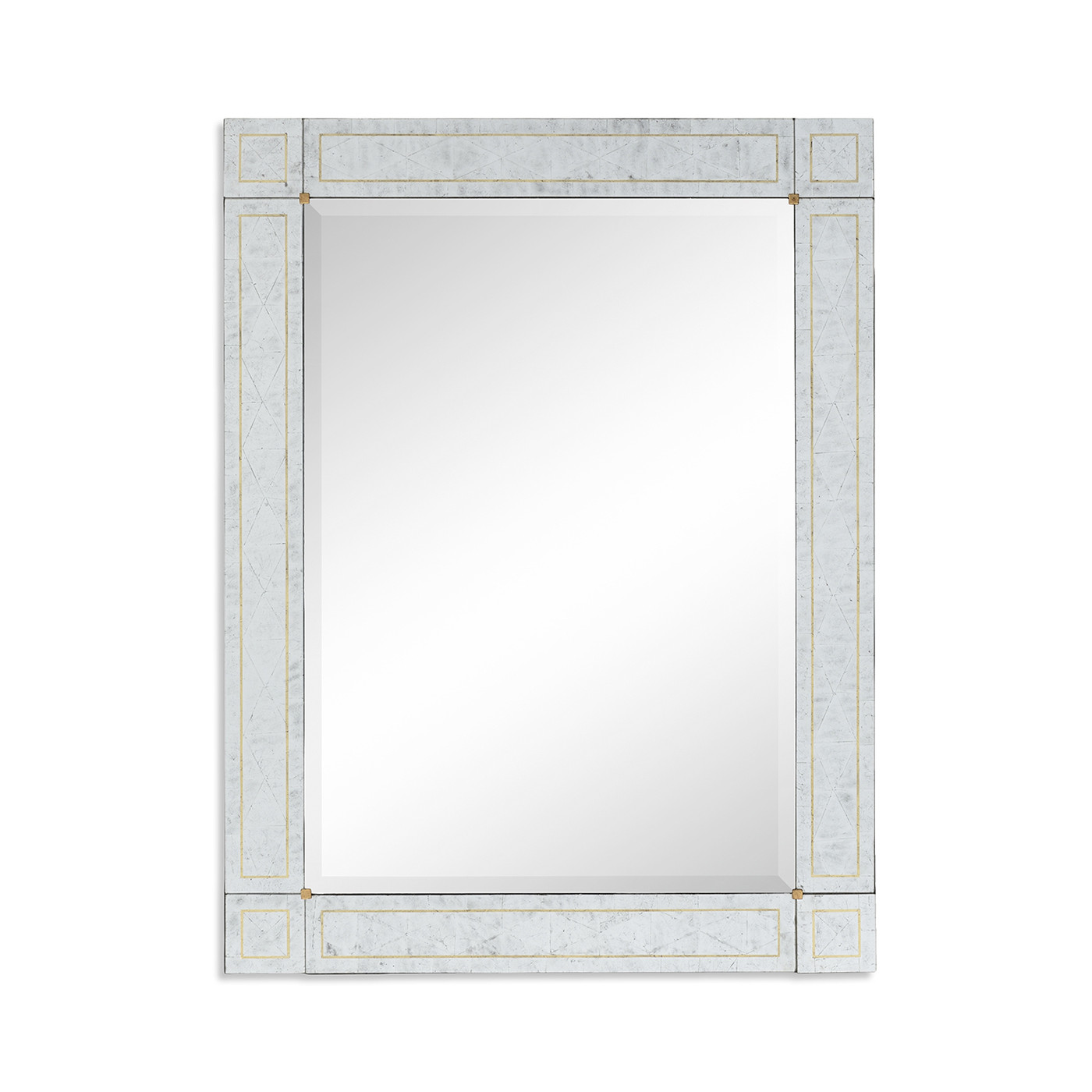 Rectangular Mirror with Églomisé Border