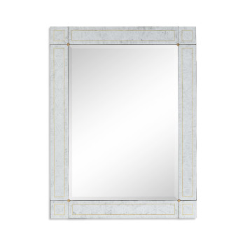 Rectangular Mirror with Églomisé Border