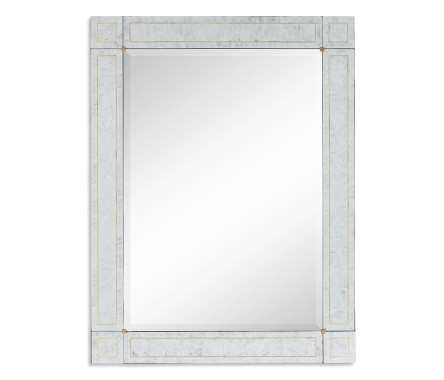 Rectangular Mirror with Églomisé Border