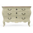 French provincial grey painted chest of drawers