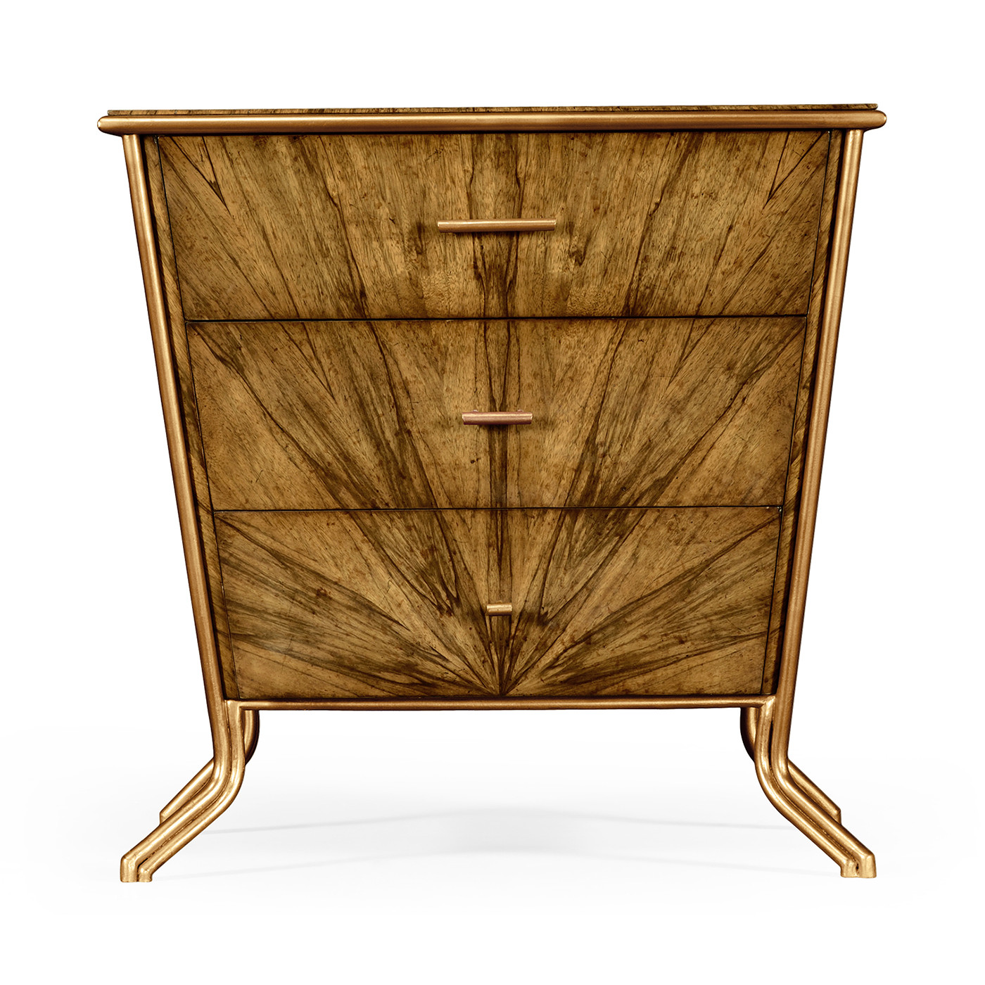 Argentinian Walnut Bedside Chest of Drawers