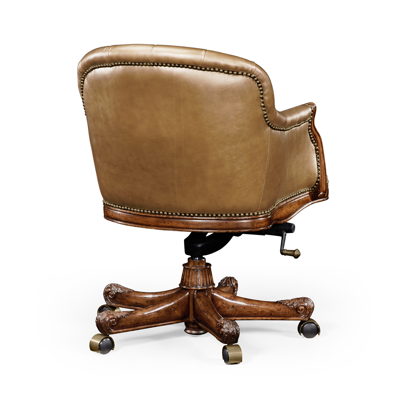 Chesterfield Style Mahogany Office Chair