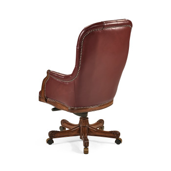 Chesterfield Style High Back Desk Chair