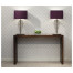 Argentinian Walnut & Anthracite Faux Shagreen Console