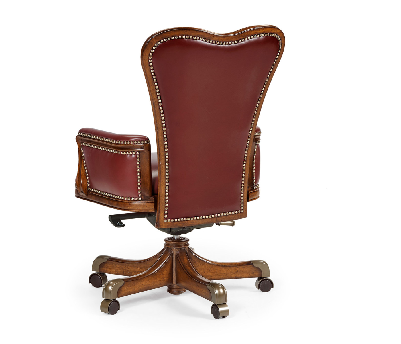 Double Lobed Walnut Office Chair
