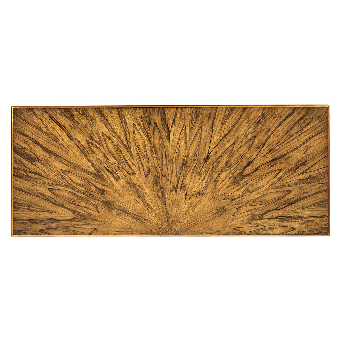 Argentinian walnut veneered tapering chest of drawers