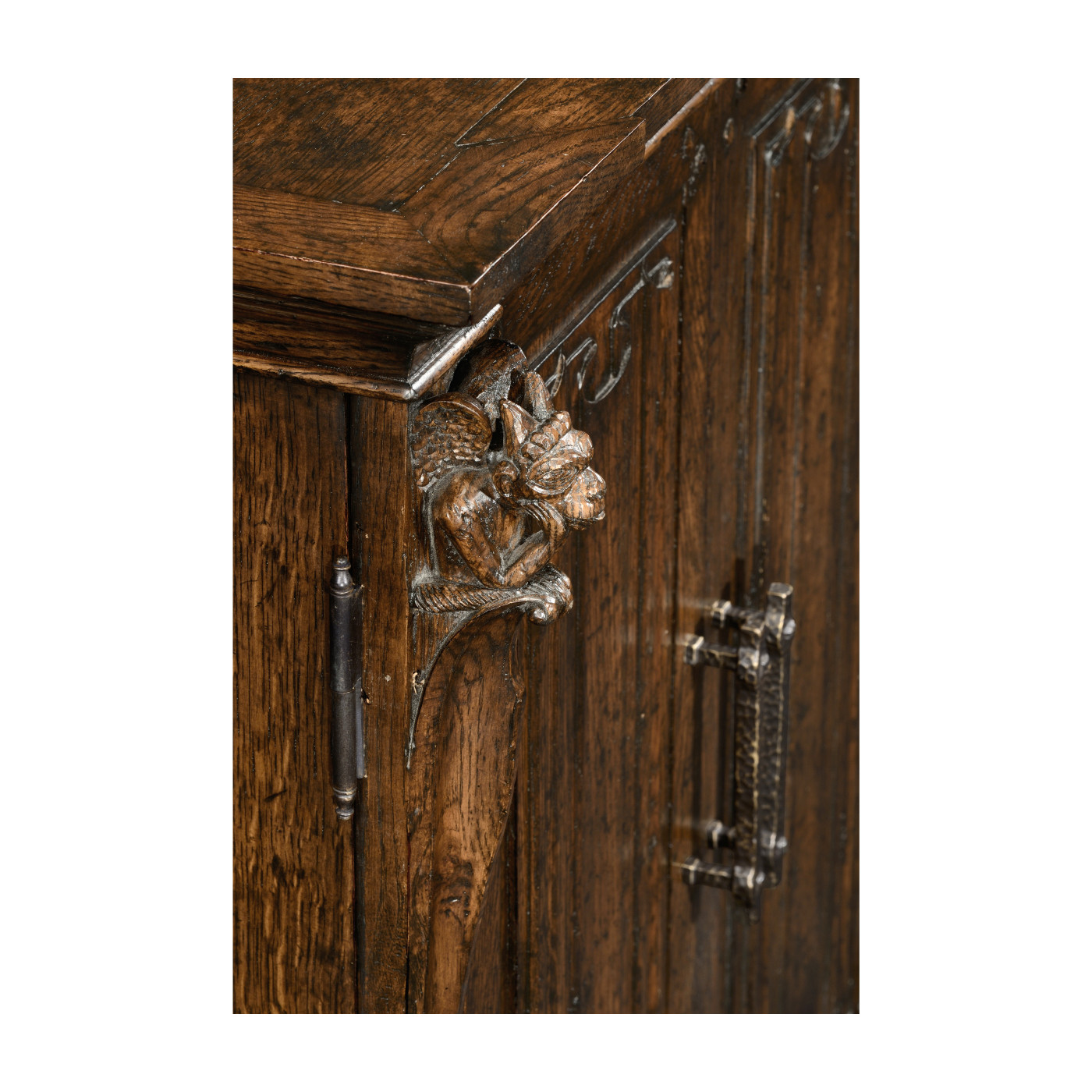 Dartboard Dark Oak Cabinet