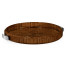 Art Deco Round Tray with Stainless Steel (High Lustre)