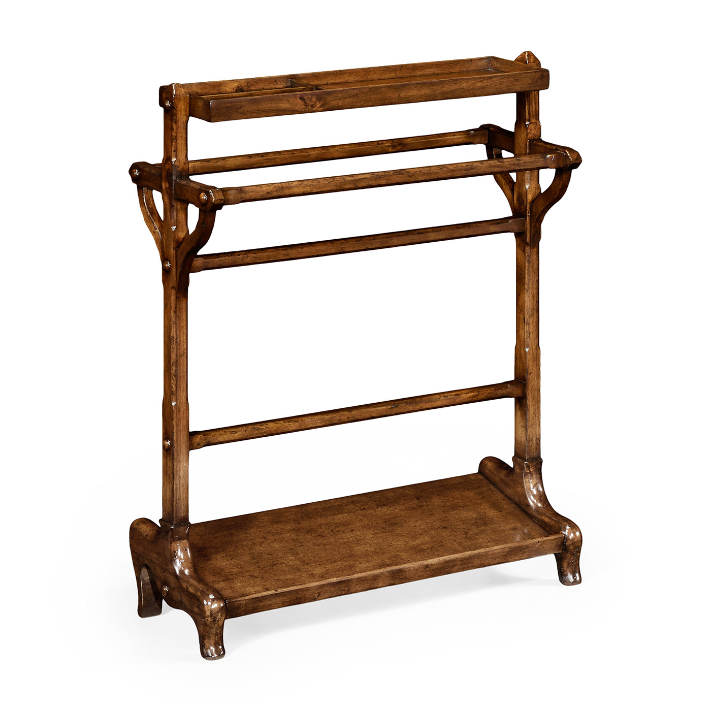 Victorian Style Walnut Towel Rack