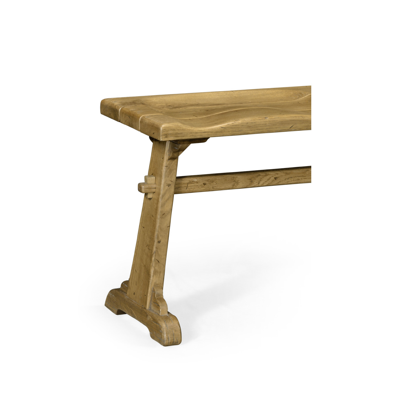 Traditional Natural Oak Tavern Dining Bench