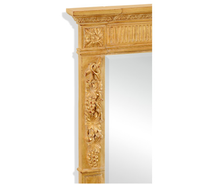 Empire Style Gilded Overmantle Mirror