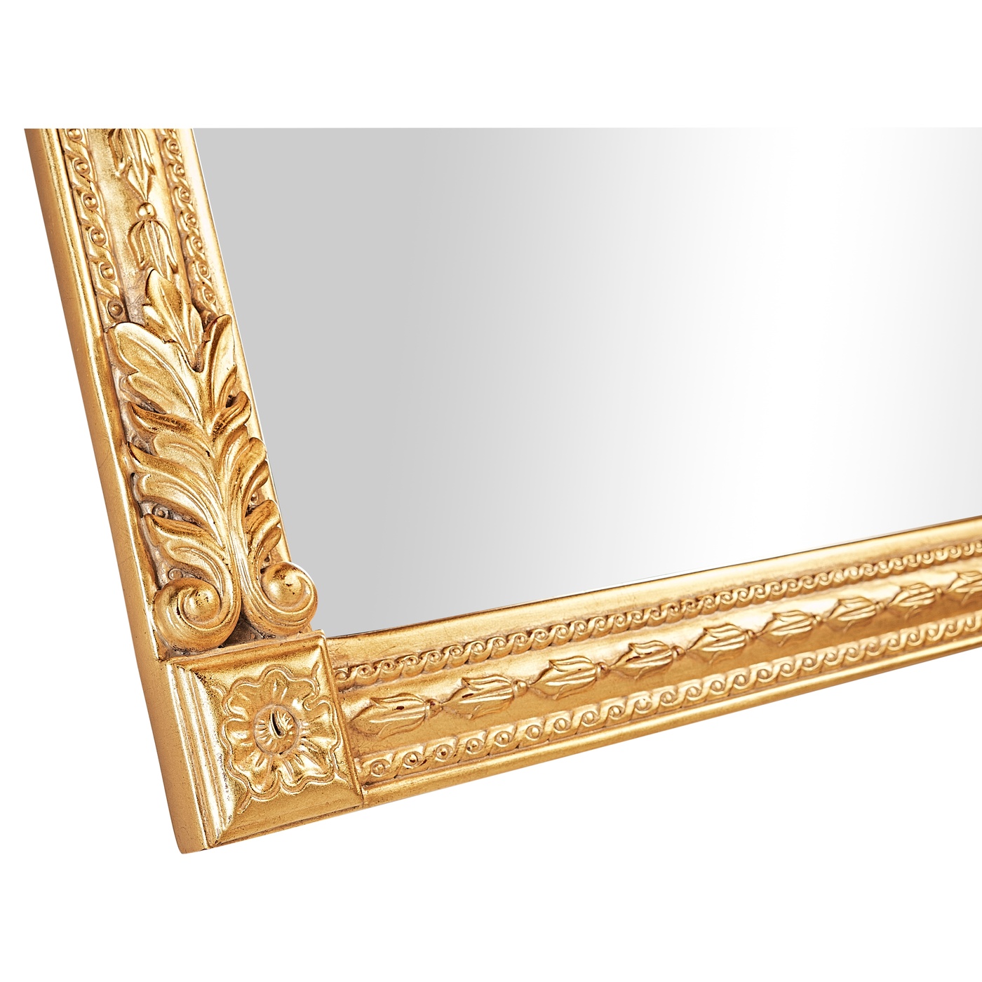 Empire Style Overmantle Mirror Circular Wreath