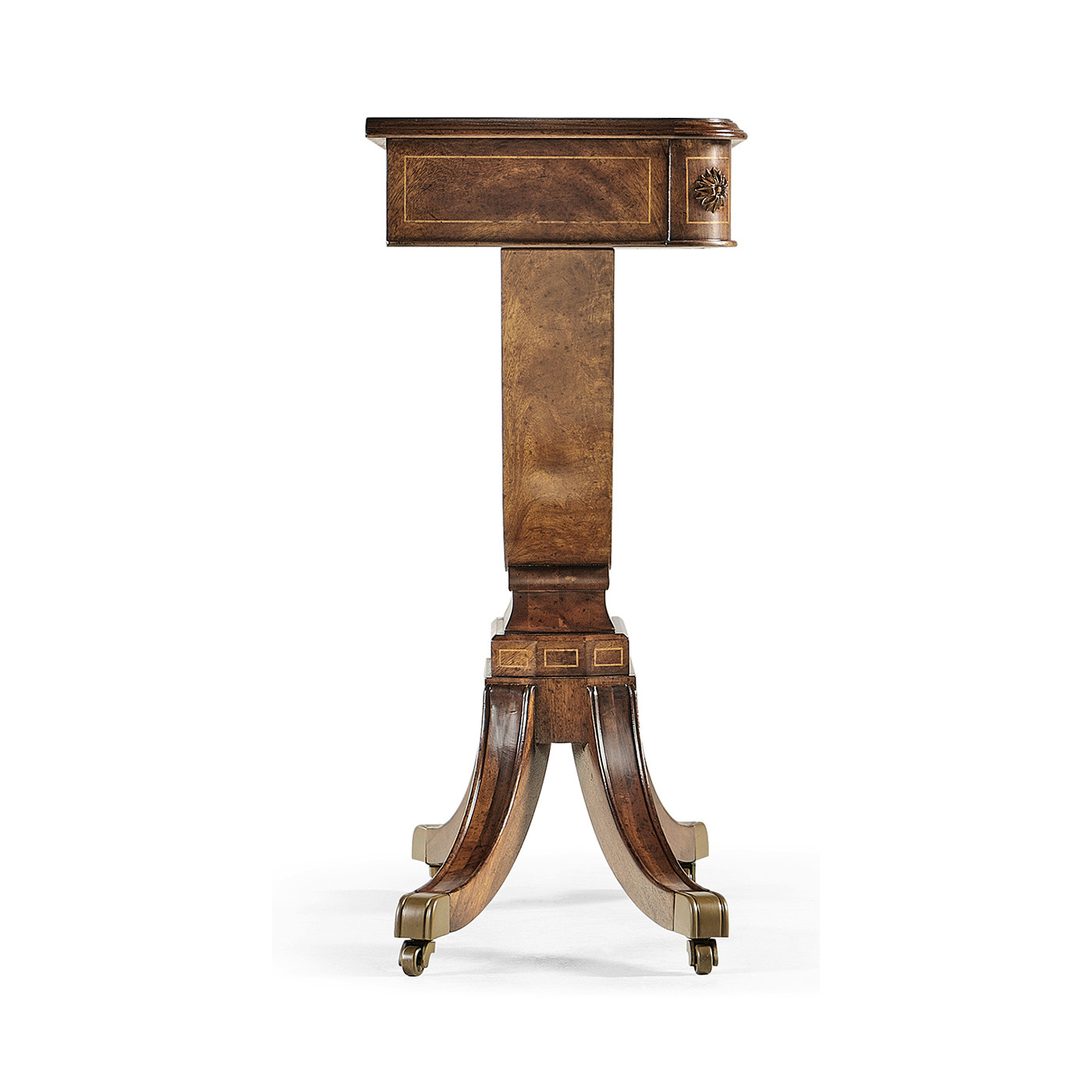 Biedermeier Crotch Walnut Side Table