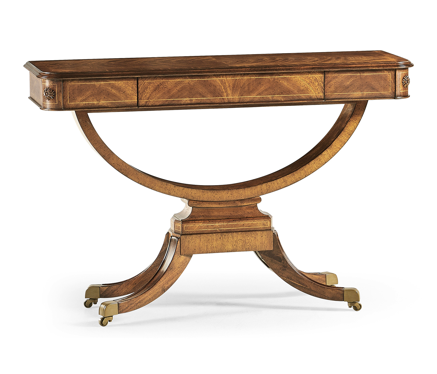 Biedermeier Crotch Walnut Side Table