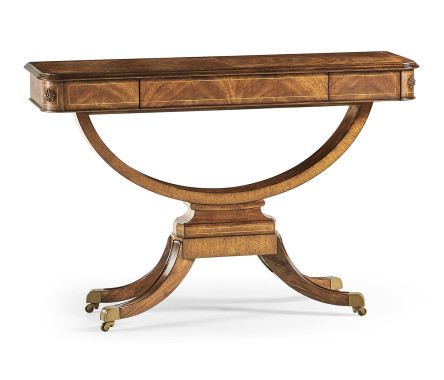 Biedermeier Crotch Walnut Side Table