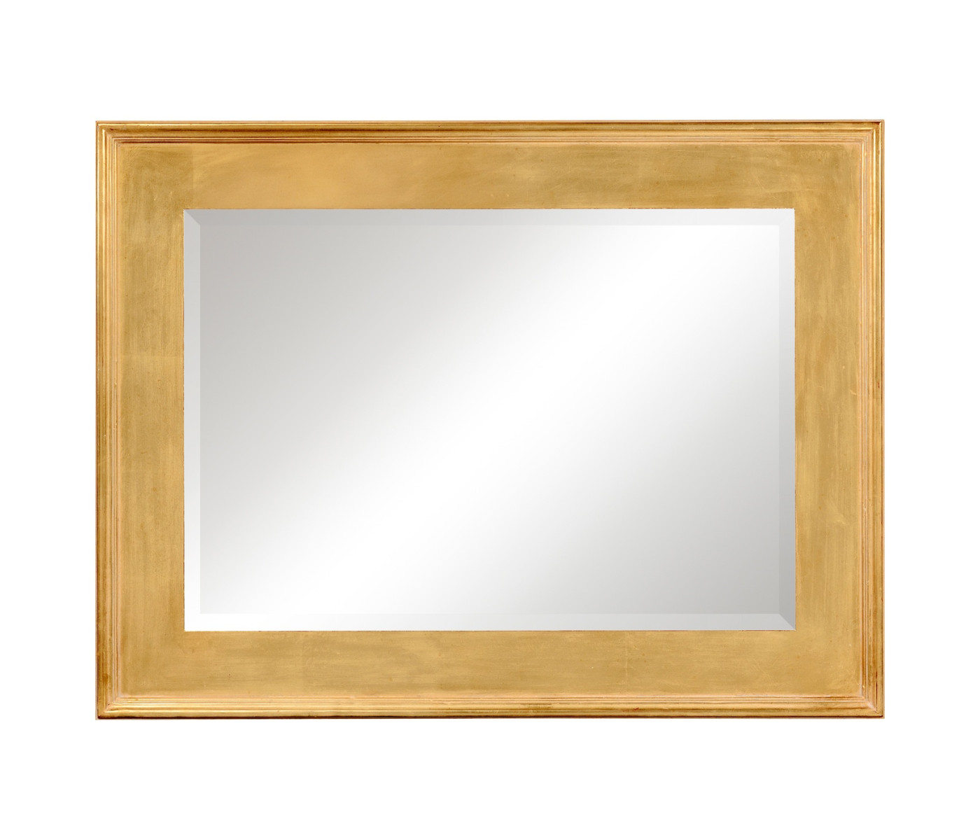 Rectangular gold leaf mirror