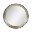 Contemporary Circular Recessed Silver Mirror