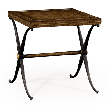 Large Hammered Iron Side Table