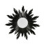 Small Black Sunburst Mirror