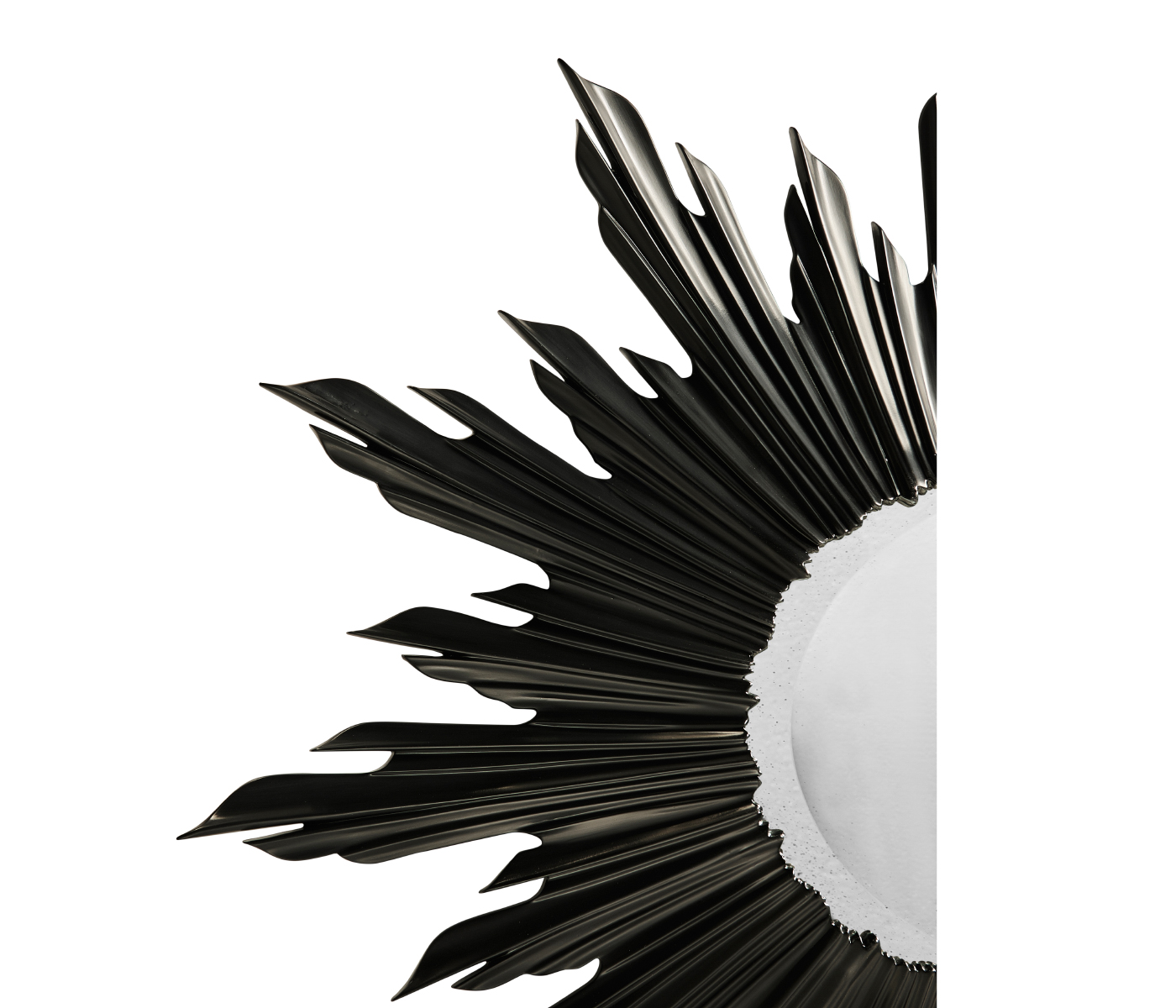 Small Black Sunburst Mirror