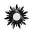 Small Black Sunburst Mirror
