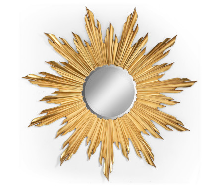 Small Gilded Sunburst Mirror