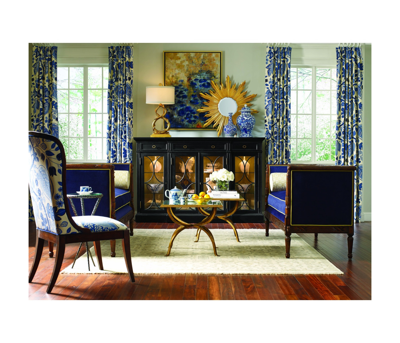 Small Gilded Sunburst Mirror