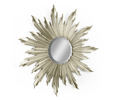 Small Silver Sunburst Mirror