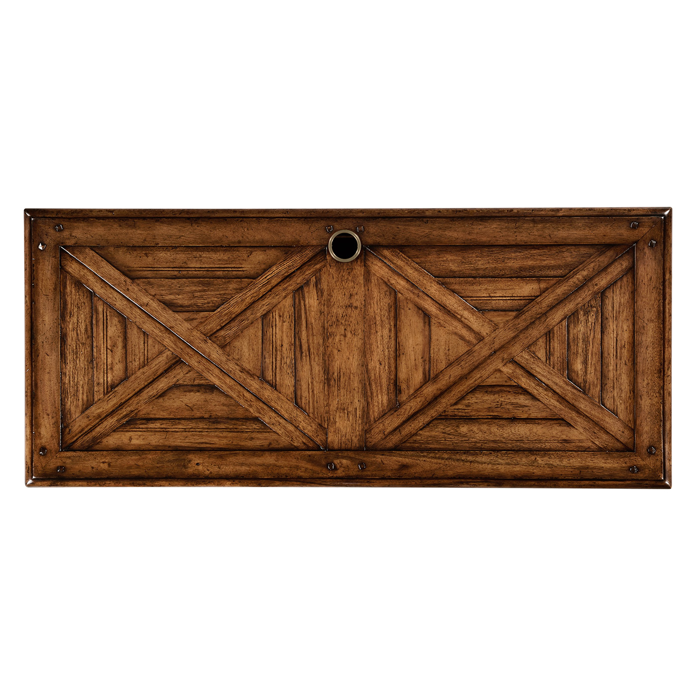 Rectangular parquet entertainment unit