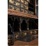 Queen Anne Walnut Bureau with Chinoiserie Interior & Mirrored Doors