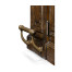 Hinged Door Panel for Linenfold Dark Oak Home Bar