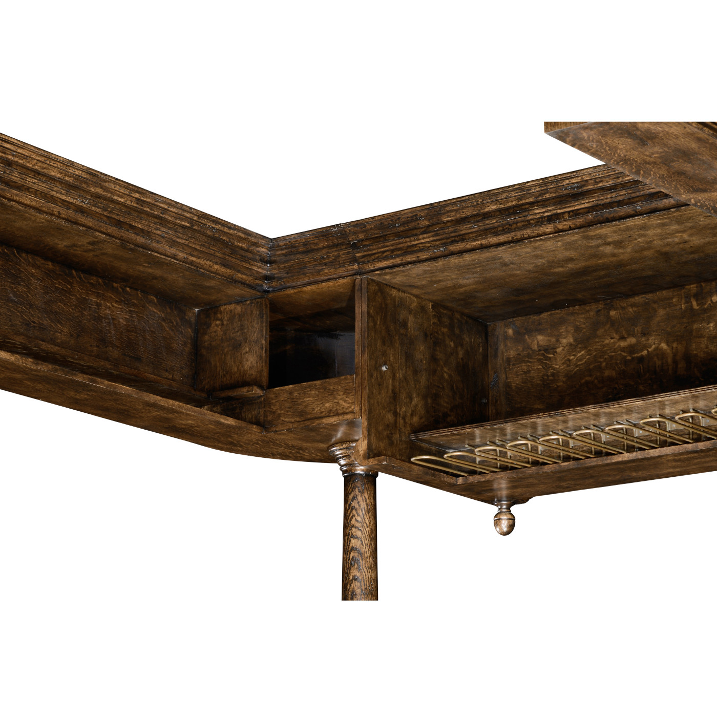Upper Section of Linenfold Tudor Oak Home Bar