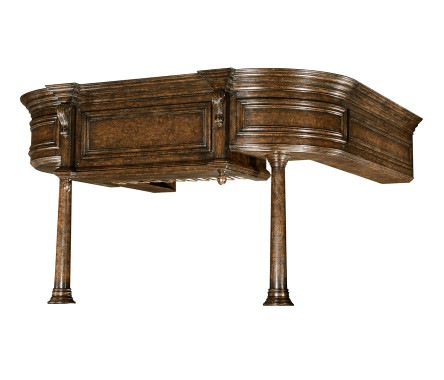 Upper Section of Linenfold Tudor Oak Home Bar