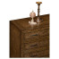 Burl oak chest four drawers