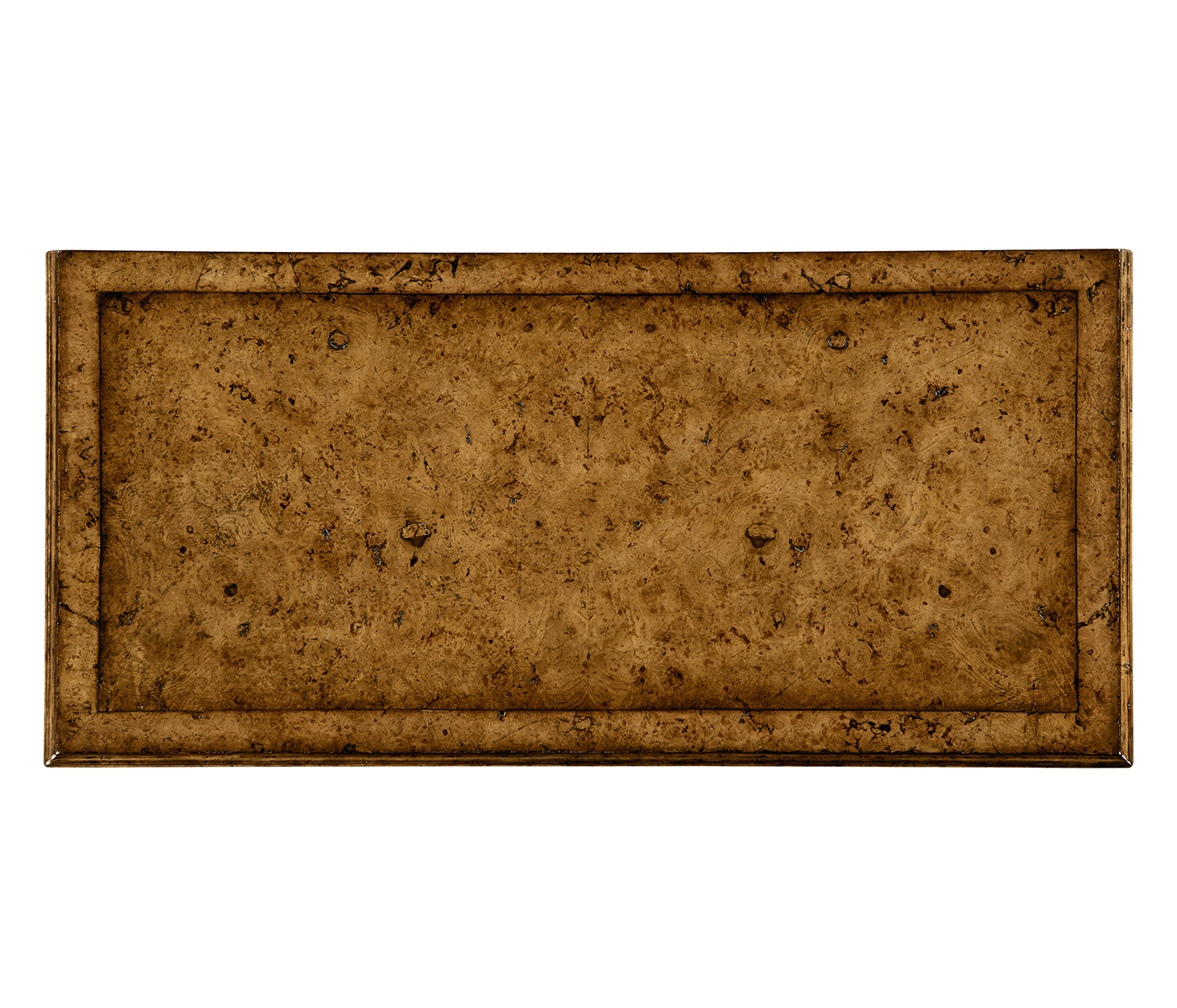 Burl veneered gentleman's writing chest