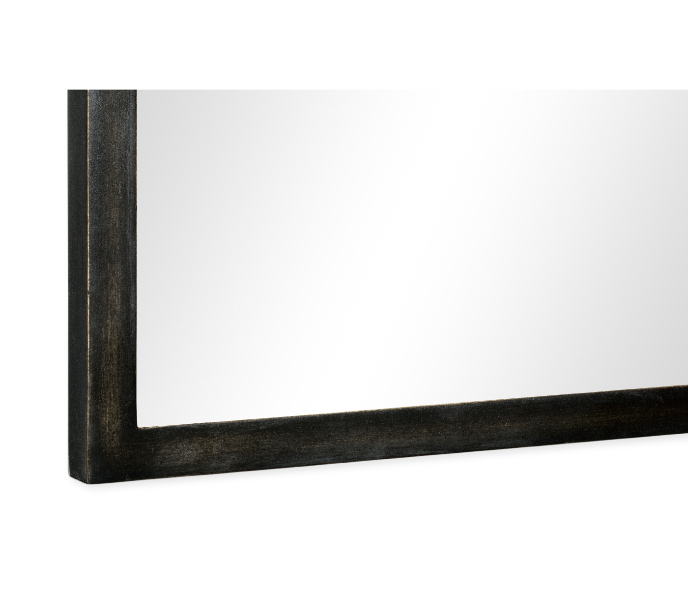 Bronze iron mirror with curved top