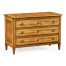Satinwood directoire large chest of drawers
