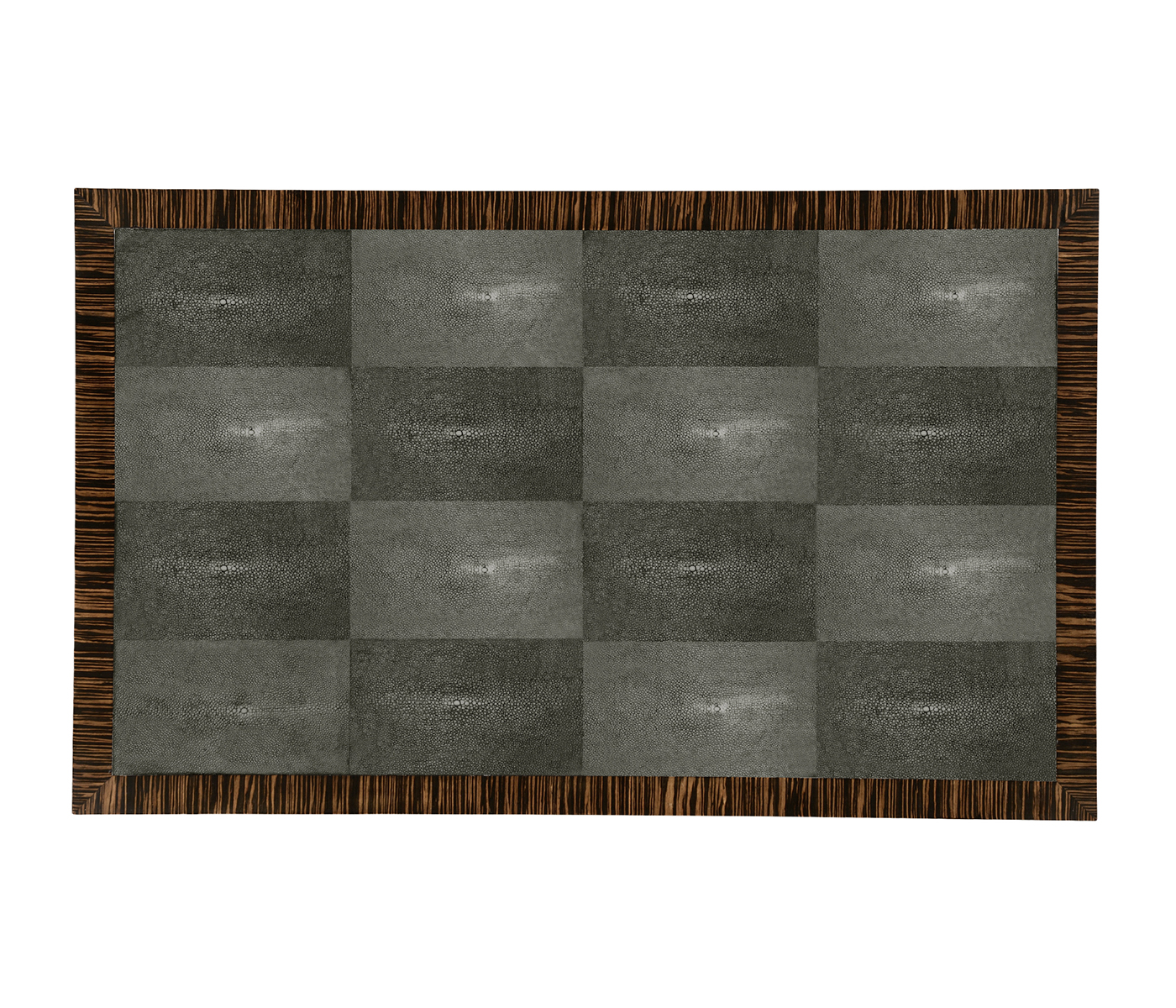 Faux Macassar Ebony & Anthracite Shagreen Coffee Table