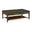 Faux Macassar Ebony & Anthracite Shagreen Coffee Table