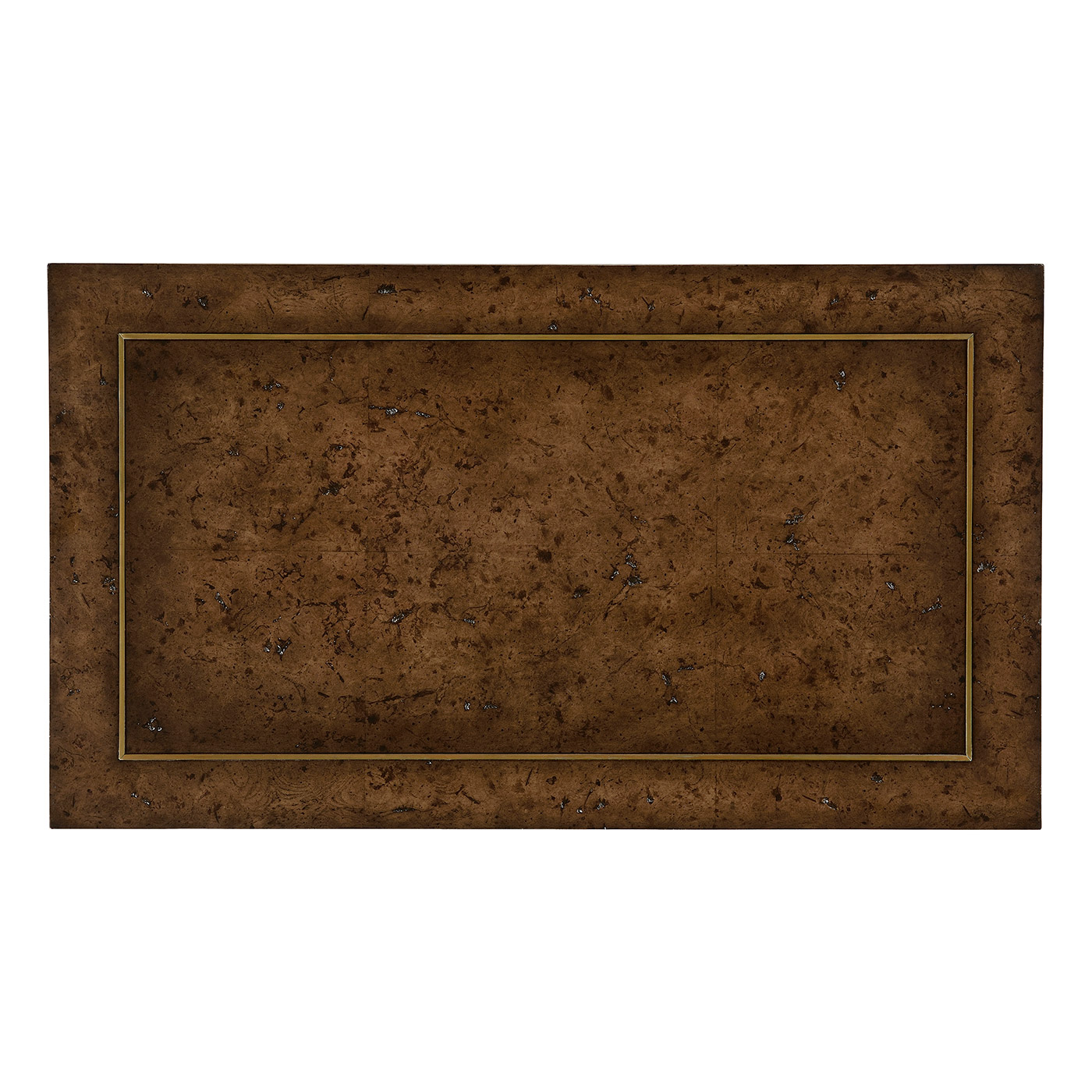 Hammered iron two tier table