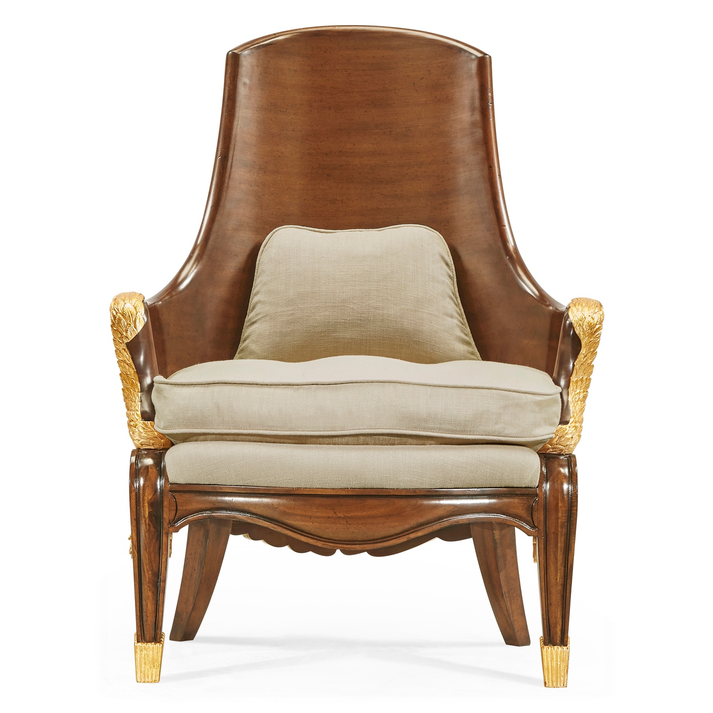 Empire Style Winged Chair