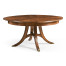 Crotch Walnut Circular Dining Table with Self–Storing Leaves 59