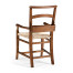 Rustic Walnut Church Dining Arm Chair