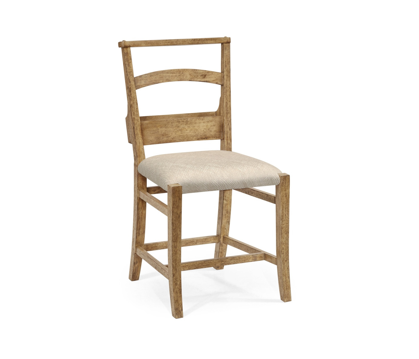 Rustic Light Driftwood Church Dining Side Chair