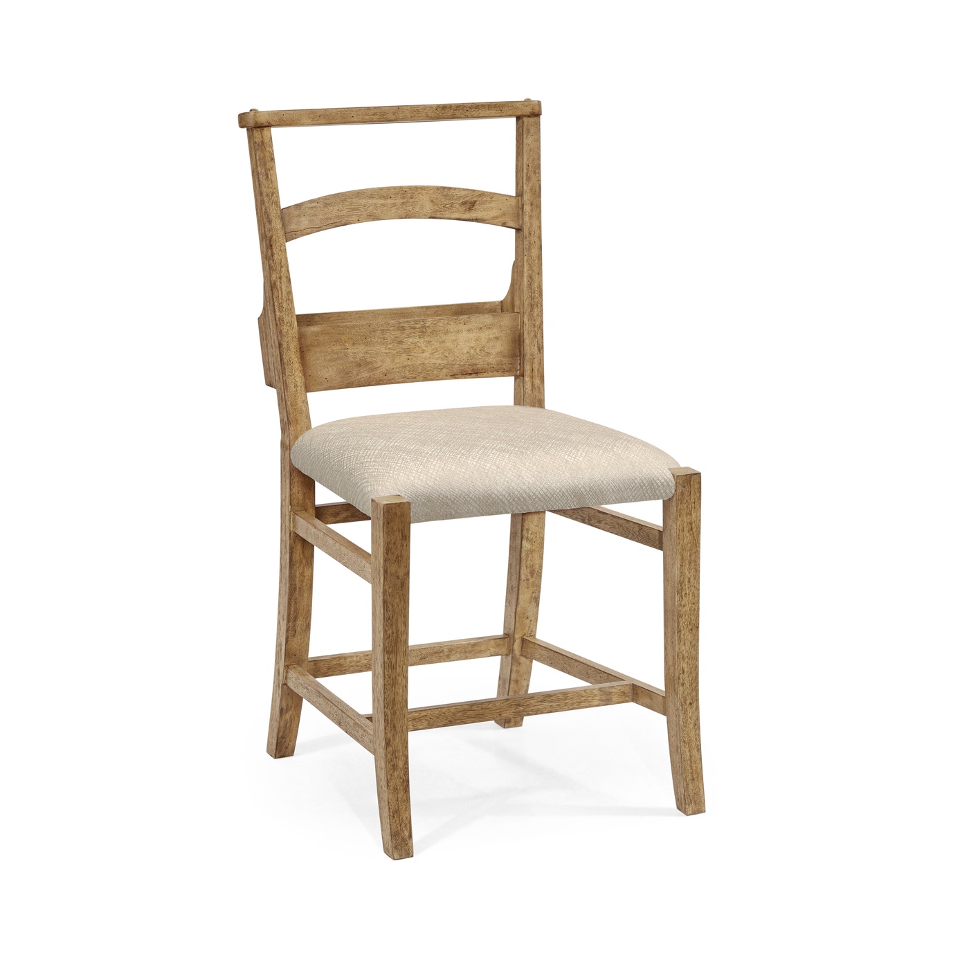 Rustic Light Driftwood Church Dining Side Chair