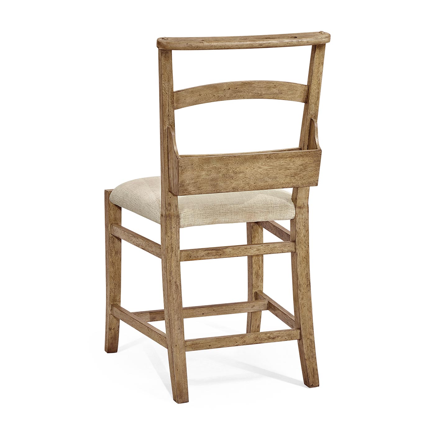 Rustic Light Driftwood Church Dining Side Chair