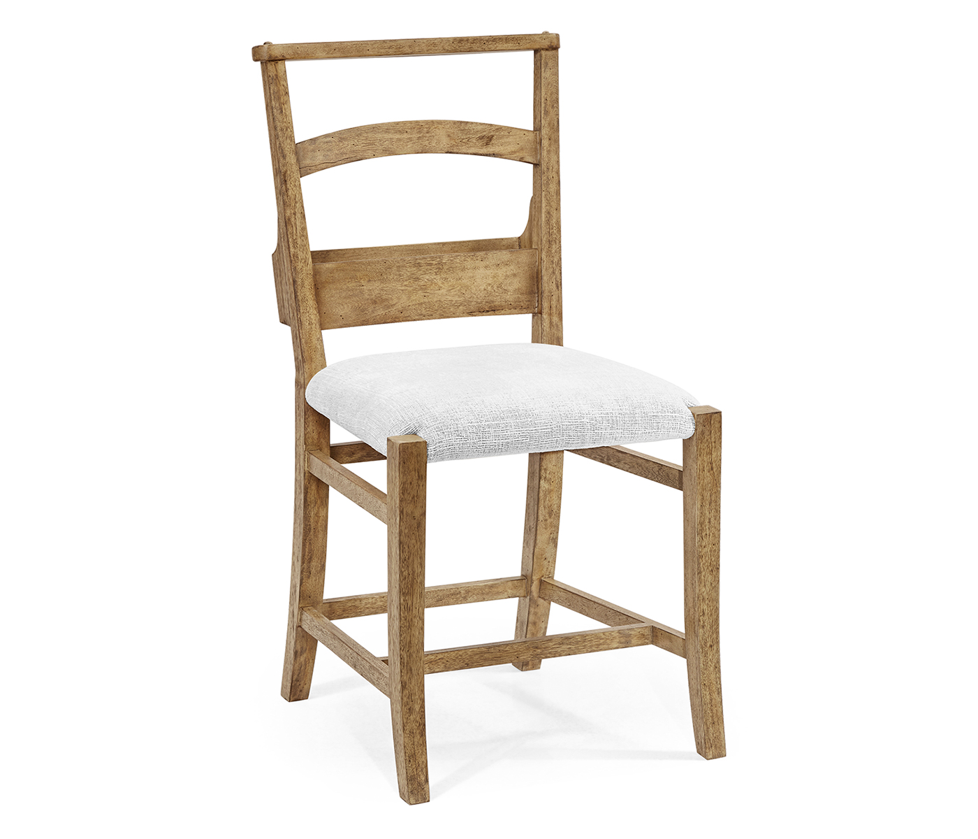 Rustic Light Driftwood Church Dining Side Chair