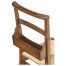 Rustic Walnut Church Dining Side Chair